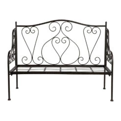 Banquette 2 Places En Fer Forge Brun - Volute
