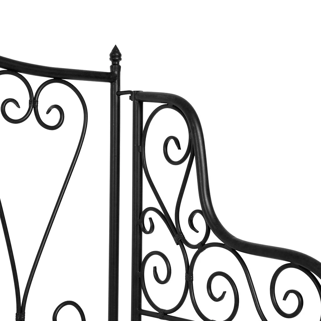 Banquette 2 Places En Fer Forge Brun - Volute 4 Banquette 2 Places En Fer Forge Brun - Volute – Image 4