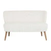 Banquette 2 Places En Velours Côtelé écru - Eleonor