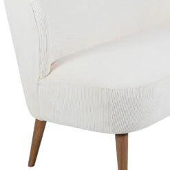 Banquette 2 Places En Velours Côtelé écru - Eleonor -Magasin Général Pour La Maison banquette 2 places en velours cotele ecru eleonor 320035 320035 DET03 WEB