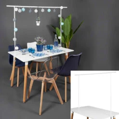 Barre Decorative De Table Ajustable Blanc -Magasin Général Pour La Maison barre decorative de table ajustable blanc 650045 650045 FRN04 WEB