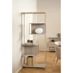 Bibliothèque En Acier Gris H185cm - Seaford -Magasin Général Pour La Maison bibliotheque en acier gris h185cm seaford 698975 698975 FRN04 WEB 1