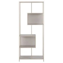 Bibliothèque En Acier Gris H185cm - Seaford -Magasin Général Pour La Maison bibliotheque en acier gris h185cm seaford 698975 698975 FRN10 WEB 1
