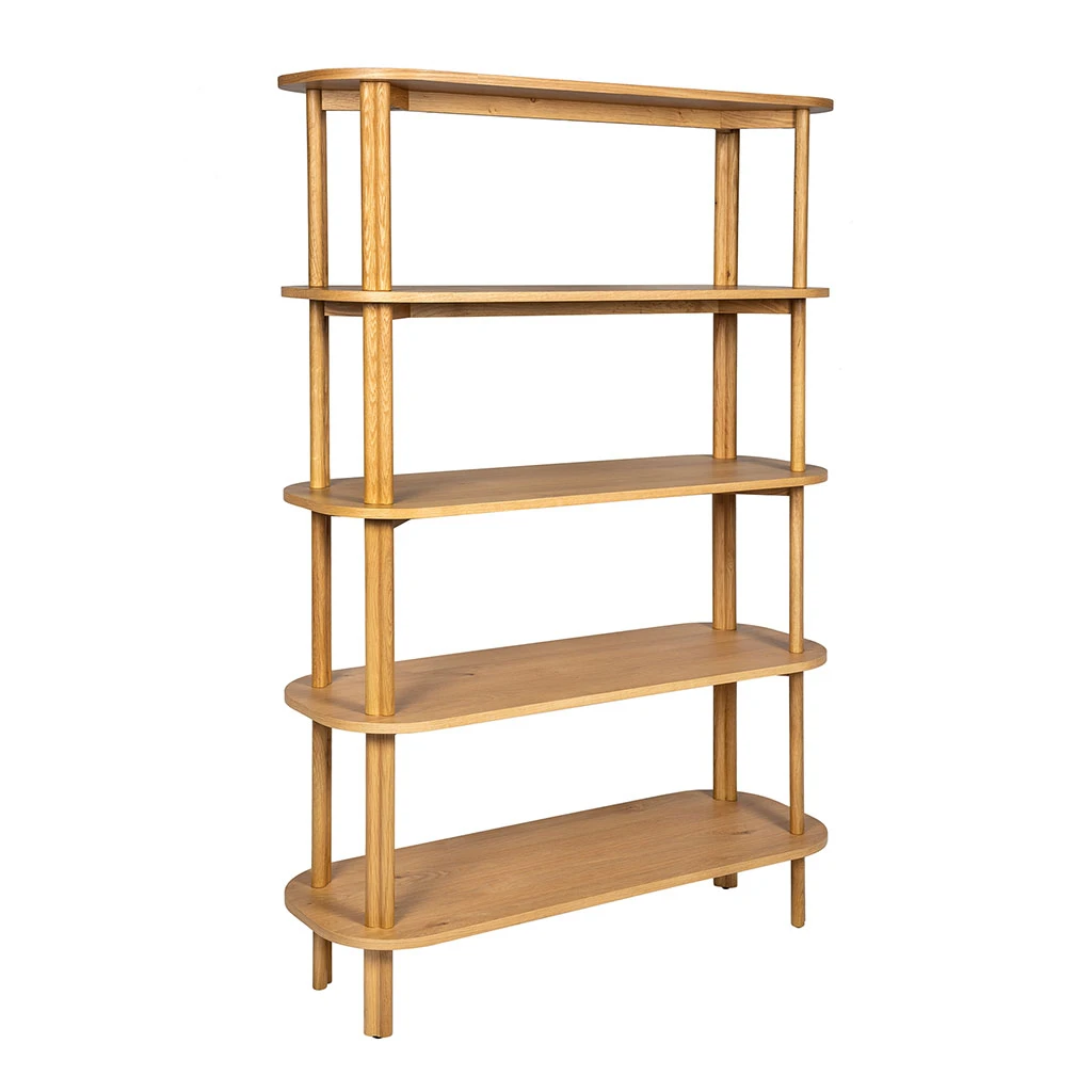 Bibliothèque Siro En Chêne Naturel 110x40xh170cm 3 Bibliothèque Siro En Chêne Naturel 110x40xh170cm – Image 3