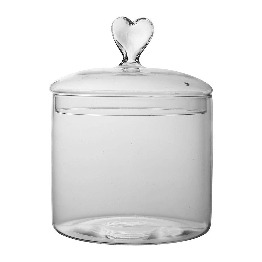 Bocal En Verre Coeur Papille 1 Bocal En Verre Coeur Papille