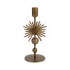 Bougeoir En Fer Mordoré H23cm - Soleil