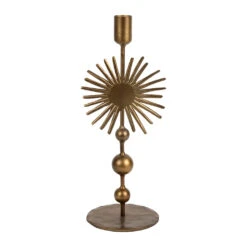 Bougeoir En Fer Mordoré H30cm - Soleil