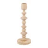 Bougeoir En Pin Naturel H33.5cm - Boise