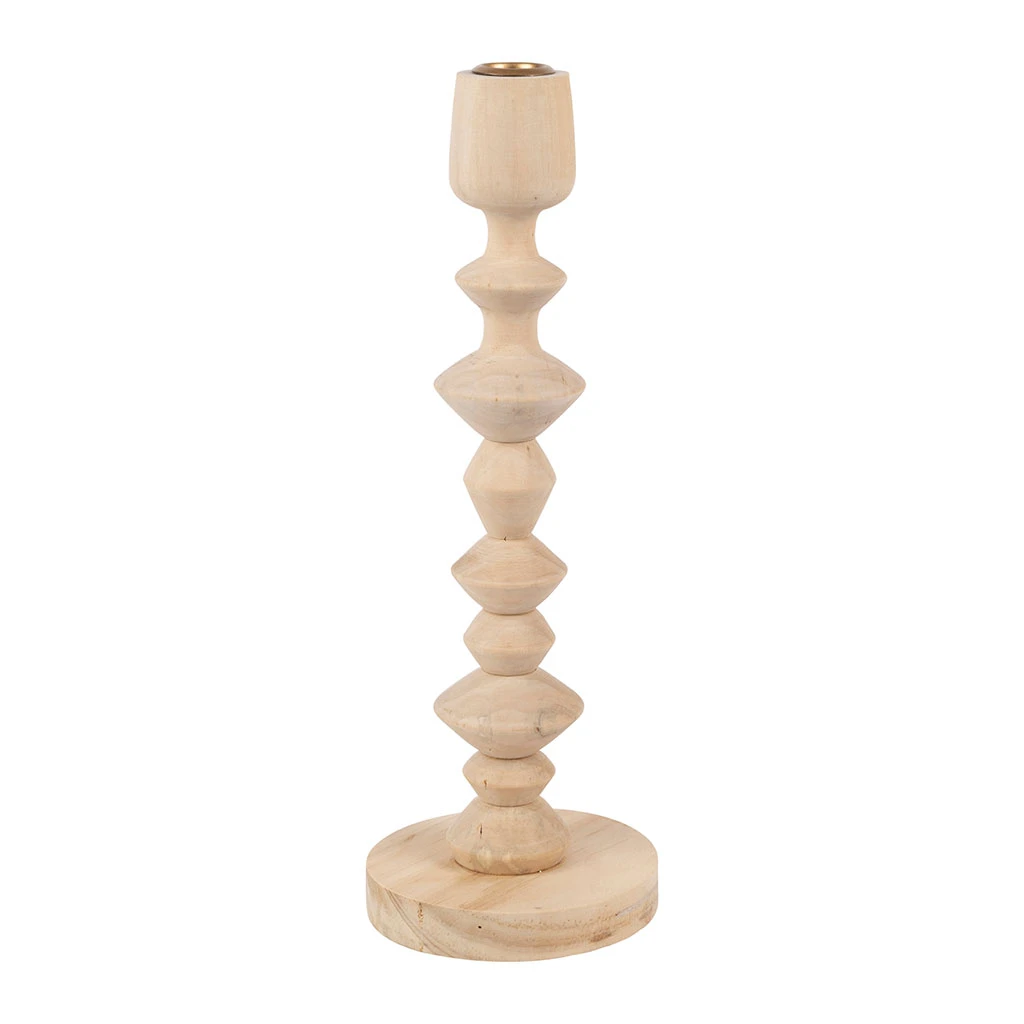 Bougeoir En Pin Naturel H33.5cm - Boise 1 Bougeoir En Pin Naturel H33.5cm - Boise