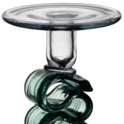 Bougeoir En Verre émeraude H23.5cm - Sablon -Magasin Général Pour La Maison bougeoir en verre emeraude h23 5cm sablon 41032 41032 DET02 WEB