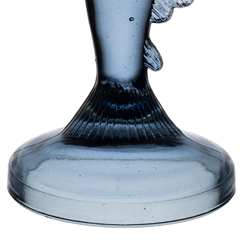 Bougeoir Poisson En Verre Bleu H20cm - Oanez 3 Bougeoir Poisson En Verre Bleu H20cm - Oanez – Image 3