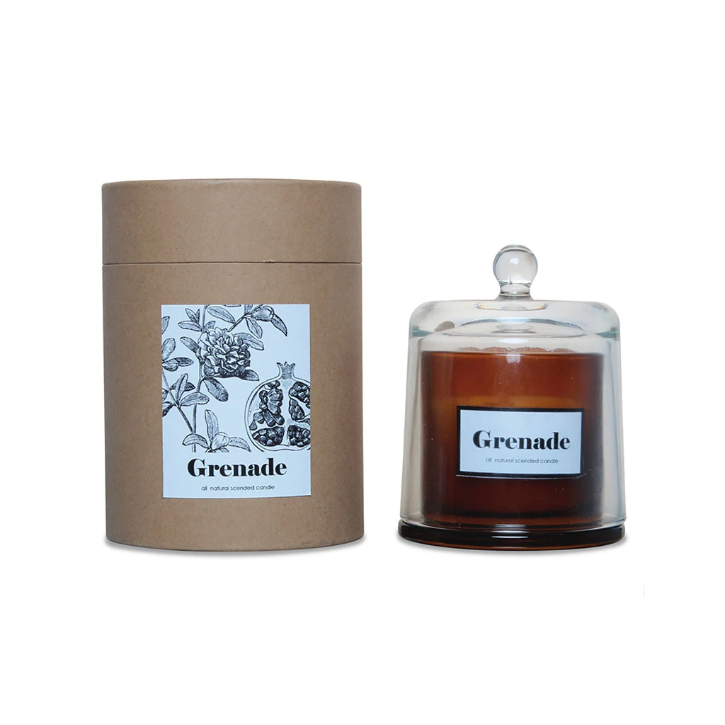 Bougie Cloche Parfumée Grenade Acidulée 20h 1 Bougie Cloche Parfumée Grenade Acidulée 20h