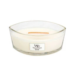 WoodWick Bougie Ellipse Parfumée Teck Blanc