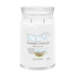 Yankee Candle Bougie Jarre Parfumée Coton Frais 100h