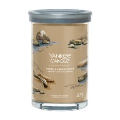 Yankee Candle Bougie Parfumée Ambre Et Bois De Santal 100h