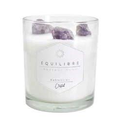 Bougie Parfumée Musc Avec Pierre 35h