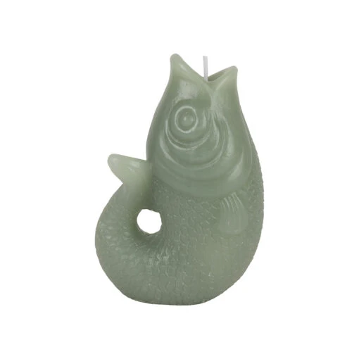 Bougie Poisson Vert D'eau 5h -Magasin Général Pour La Maison bougie poisson vert d eau 5h 40701 40701 DEB WEB