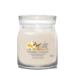 Yankee Candle Bougie Jarre Parfumée Crème Brulée à La Vanille 65h