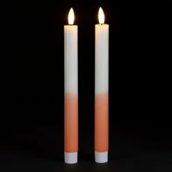 Bougies Chandelles LED X2 En Paraffine Blanc Et Corail 9 Bougies Chandelles LED X2 En Paraffine Blanc Et Corail -Magasin Général Pour La Maison bougies chandelles led x2 en paraffine blanc et corail 78500 78500 UTI02 WEB