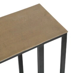 Bout De Canape En Aluminium Et Fer Doré Et Noir - Felia 6 Bout De Canape En Aluminium Et Fer Doré Et Noir - Felia -Magasin Général Pour La Maison bout de canape en aluminium et fer dore et noir felia 39900 39900 DET02 WEB