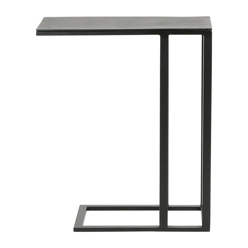 Bout De Canape En Aluminium Et Fer Noir - Felia 1 Bout De Canape En Aluminium Et Fer Noir - Felia