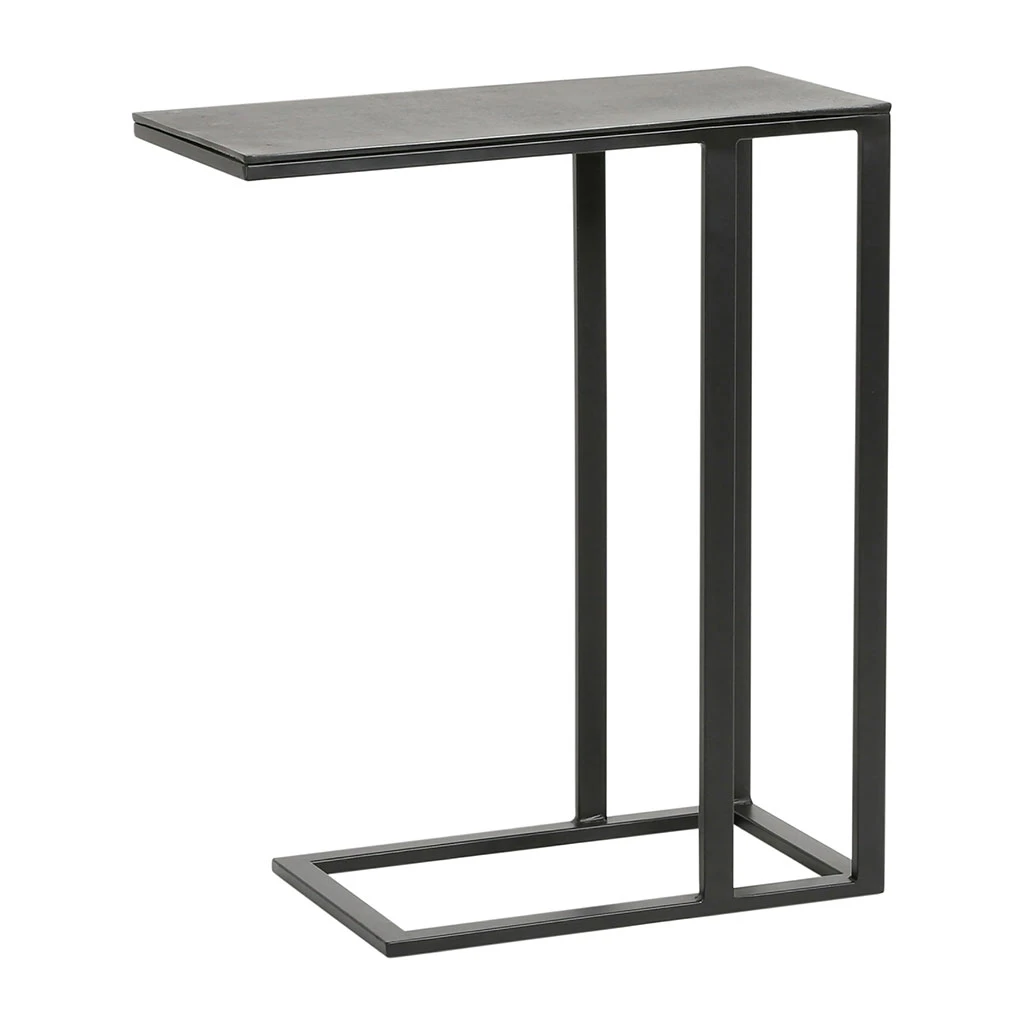 Bout De Canape En Aluminium Et Fer Noir - Felia 2 Bout De Canape En Aluminium Et Fer Noir - Felia – Image 2