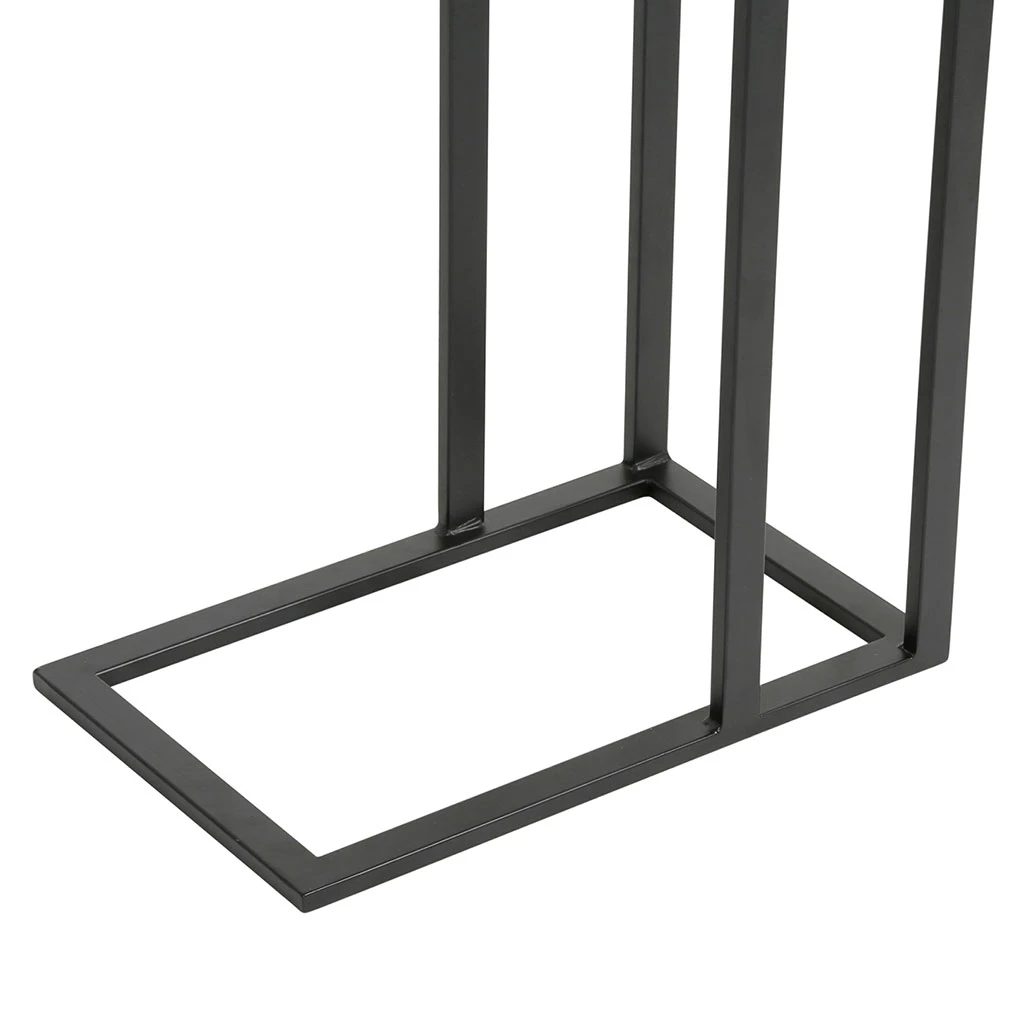 Bout De Canape En Aluminium Et Fer Noir - Felia 4 Bout De Canape En Aluminium Et Fer Noir - Felia – Image 4