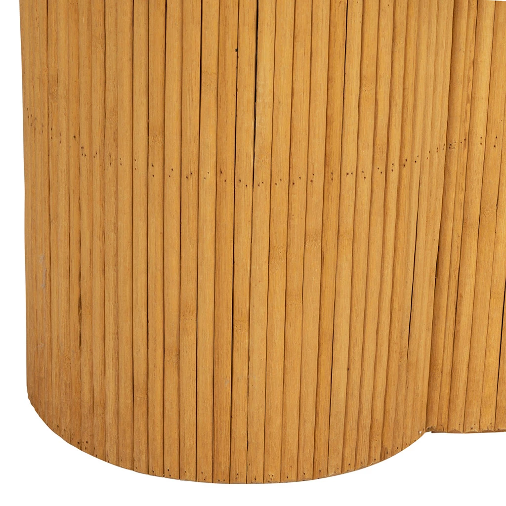 Bout De Canapé Ronds X2 Nude En Bambou Et Bois Contreplaqué - Saori 3 Bout De Canapé Ronds X2 Nude En Bambou Et Bois Contreplaqué - Saori – Image 3