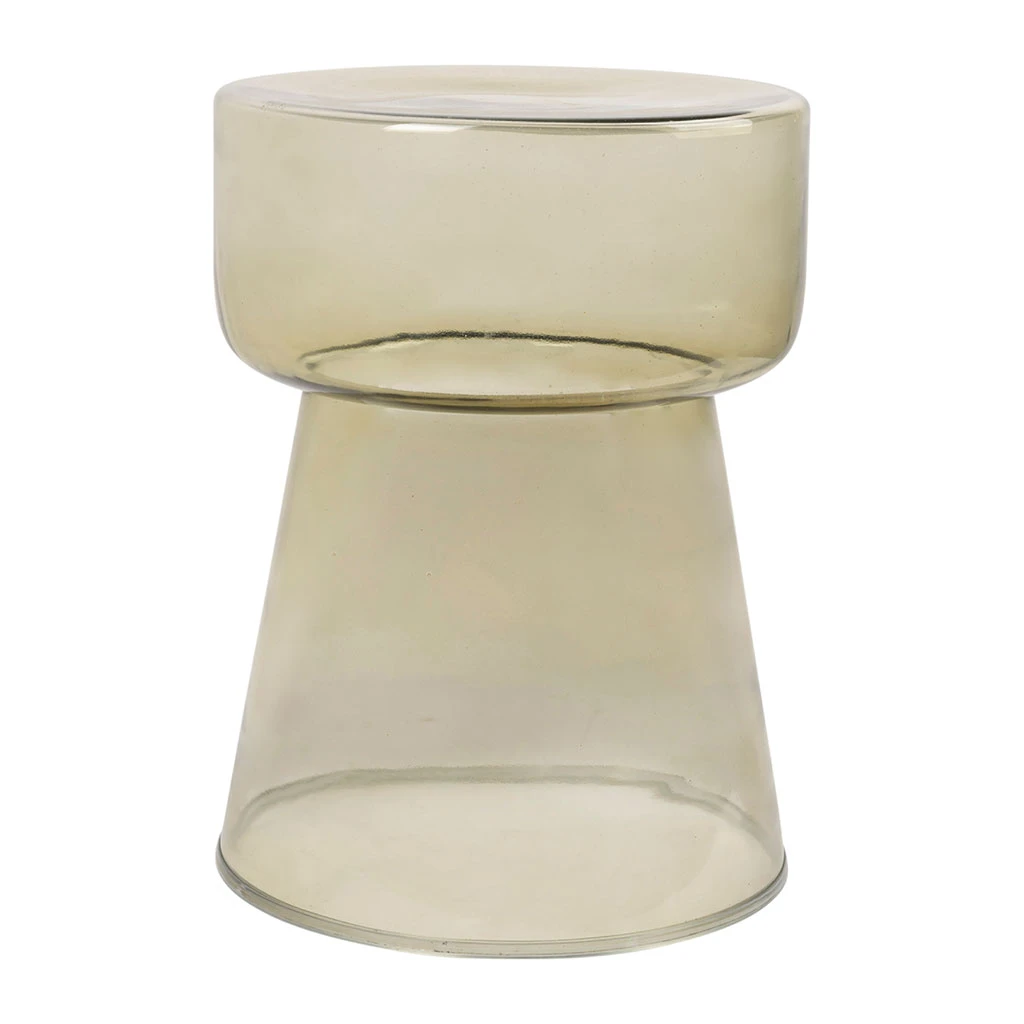 Bout De Canapé Vert D'eau En Verre - Ilena 1 Bout De Canapé Vert D'eau En Verre - Ilena