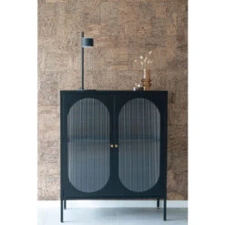 Buffet 2 Portes En Acier Noir H110cm - Adalyne 9 Buffet 2 Portes En Acier Noir H110cm - Adalyne -Magasin Général Pour La Maison buffet 2 portes en acier noir h110cm adalyne 698224 698224 FRN01 WEB 1