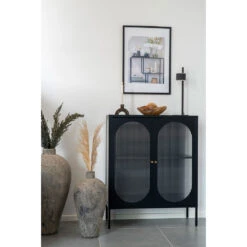 Buffet 2 Portes En Acier Noir H110cm - Adalyne 13 Buffet 2 Portes En Acier Noir H110cm - Adalyne -Magasin Général Pour La Maison buffet 2 portes en acier noir h110cm adalyne 698224 698224 FRN04 WEB 1
