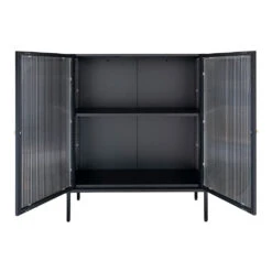 Buffet 2 Portes En Acier Noir H110cm - Adalyne 15 Buffet 2 Portes En Acier Noir H110cm - Adalyne -Magasin Général Pour La Maison buffet 2 portes en acier noir h110cm adalyne 698224 698224 FRN07 WEB 1
