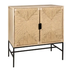 Buffet 2 Portes En Naturel Et Noir H90cm - Kenda 8 Buffet 2 Portes En Naturel Et Noir H90cm - Kenda -Magasin Général Pour La Maison buffet 2 portes en naturel et noir h90cm kenda 78443 78443 DET01 WEB