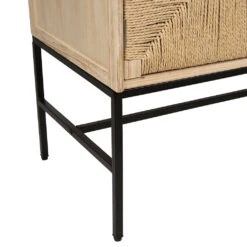 Buffet 2 Portes En Naturel Et Noir H90cm - Kenda 10 Buffet 2 Portes En Naturel Et Noir H90cm - Kenda -Magasin Général Pour La Maison buffet 2 portes en naturel et noir h90cm kenda 78443 78443 DET04 WEB