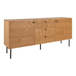 Buffet 2 Portes Et 3 Tiroirs En Bois Naturel L150cm - Kimi 13 Buffet 2 Portes Et 3 Tiroirs En Bois Naturel L150cm - Kimi -Magasin Général Pour La Maison buffet 2 portes et 3 tiroirs en bois naturel l150cm kimi 698231 698231 FRN05 WEB 1