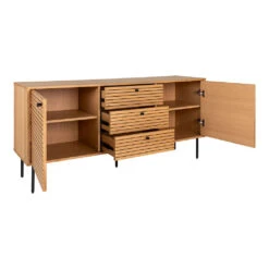 Buffet 2 Portes Et 3 Tiroirs En Bois Naturel L150cm - Kimi 15 Buffet 2 Portes Et 3 Tiroirs En Bois Naturel L150cm - Kimi -Magasin Général Pour La Maison buffet 2 portes et 3 tiroirs en bois naturel l150cm kimi 698231 698231 FRN06 WEB 1