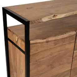 Buffet 3 Portes En Acacia Et Pieds En Fer Noir - Brooklyn -Magasin Général Pour La Maison buffet 3 portes en acacia et pieds en fer noir brooklyn 320020 320020 DET03 WEB