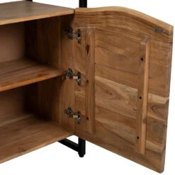 Buffet 3 Portes En Acacia Et Pieds En Fer Noir - Brooklyn -Magasin Général Pour La Maison buffet 3 portes en acacia et pieds en fer noir brooklyn 320020 320020 DET05 WEB