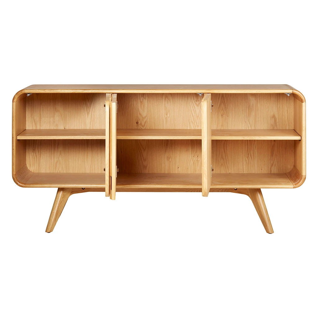 Buffet 3 Portes En Chêne Naturel L165cm - Sublime 2 Buffet 3 Portes En Chêne Naturel L165cm - Sublime – Image 2