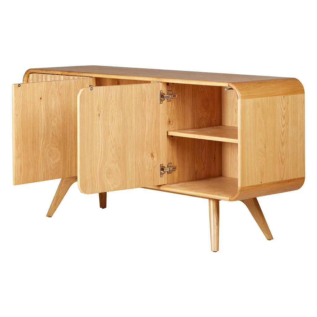 Buffet 3 Portes En Chêne Naturel L165cm - Sublime 6 Buffet 3 Portes En Chêne Naturel L165cm - Sublime – Image 6