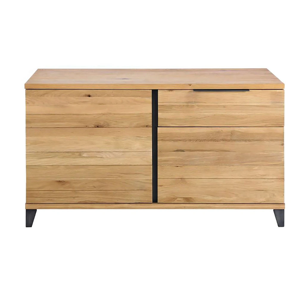 Buffet En Chêne Massif 2 Portes Et 1 Tiroir - Manny 1 Buffet En Chêne Massif 2 Portes Et 1 Tiroir - Manny