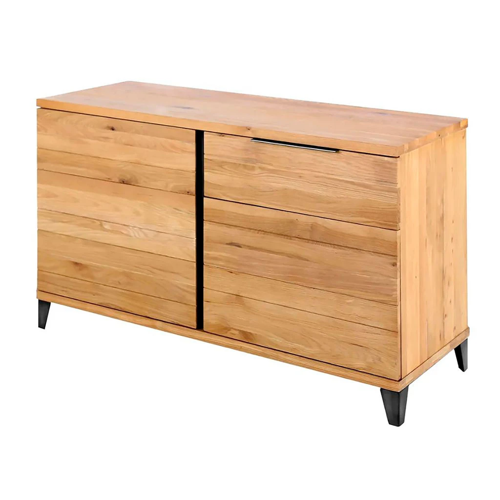 Buffet En Chêne Massif 2 Portes Et 1 Tiroir - Manny 2 Buffet En Chêne Massif 2 Portes Et 1 Tiroir - Manny – Image 2