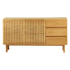 Buffet En Chêne Naturel 150x80cm - Paulo