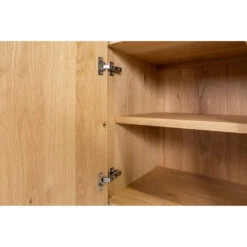 Meuble Bas 4 Portes En Chêne Naturel 200xh80cm - Sirocco 15 Meuble Bas 4 Portes En Chêne Naturel 200xh80cm - Sirocco -Magasin Général Pour La Maison buffet en panneau de bois et chene naturel 200cm sirocco 664910 664910 FRN08 WEB