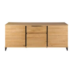 Buffet Enfilade Chêne Massif 3 Portes Et Tiroir - Manny