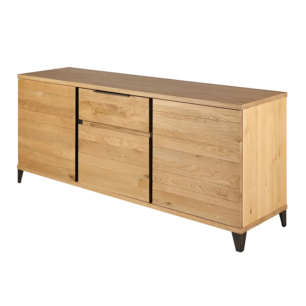 Buffet Enfilade Chêne Massif 3 Portes Et Tiroir - Manny 2 Buffet Enfilade Chêne Massif 3 Portes Et Tiroir - Manny – Image 2