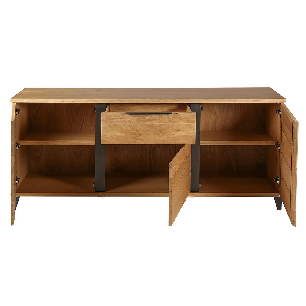 Buffet Enfilade Chêne Massif 3 Portes Et Tiroir - Manny 6 Buffet Enfilade Chêne Massif 3 Portes Et Tiroir - Manny – Image 6