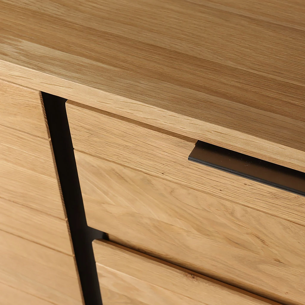 Buffet Enfilade Chêne Massif 3 Portes Et Tiroir - Manny 11 Buffet Enfilade Chêne Massif 3 Portes Et Tiroir - Manny – Image 11