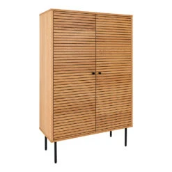 Buffet Haut 2 Portes En Bois Naturel H130cm - Kimi 15 Buffet Haut 2 Portes En Bois Naturel H130cm - Kimi -Magasin Général Pour La Maison buffet haut 2 portes en bois naturel h130cm kimi 698226 698226 FRN06 WEB 1