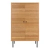 Buffet Haut 2 Portes En Bois Naturel H130cm - Kimi